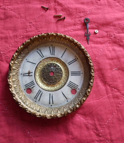 Antique 1897 mantel clock - , e