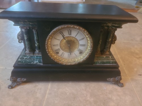 Antique ingraham mantle - e.,