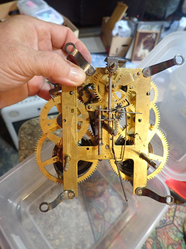 Antique ingraham 19 clock - e,